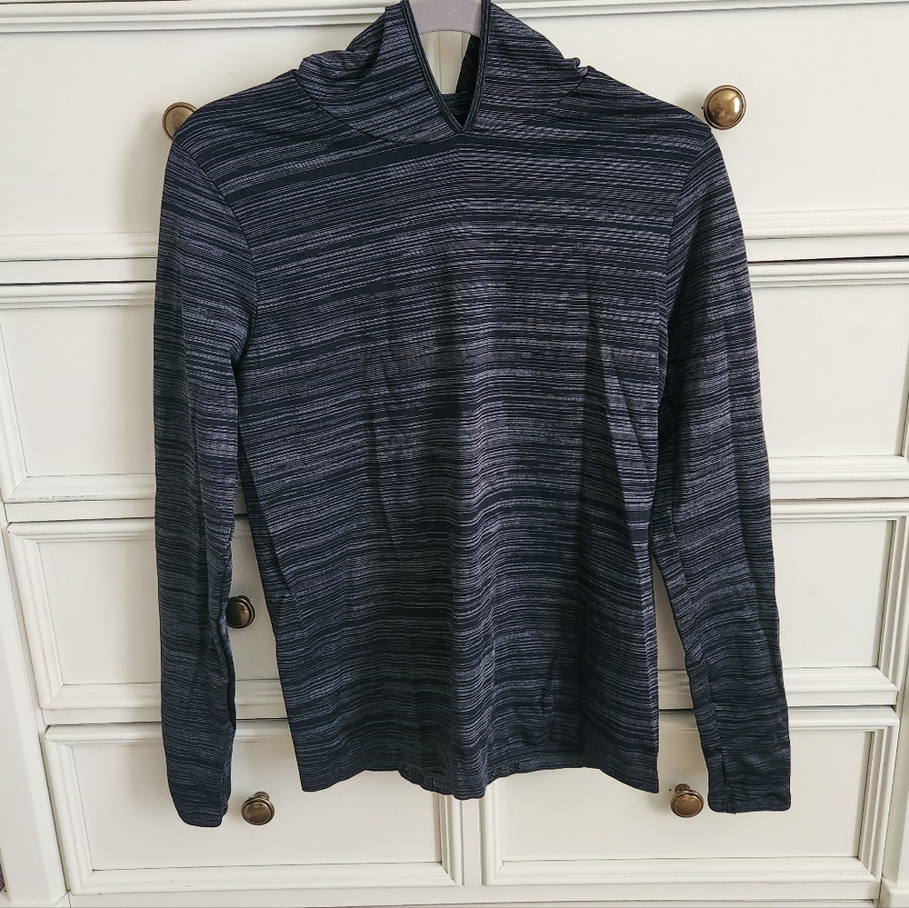 Fabletics Megan Lurex Space Dyed Athletic Long Sleeve Hoodie - Picture 3 of 6